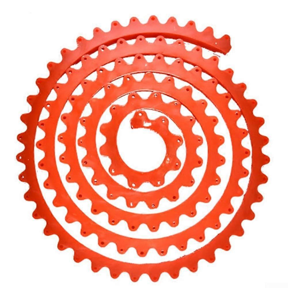 Woodworking Curve Template with Secure Gear Lock, Flexible Ruler for Precision Cutting, 2M Red