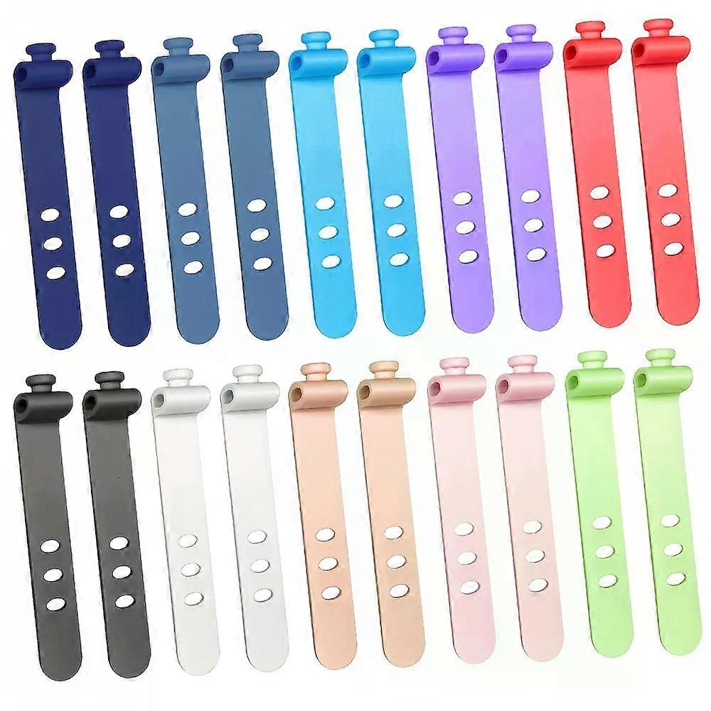 12 Silicone Zip Ties, Data Cable Storage, Headphone Cable Storage, Anti Loss Buckle, Data Cable Bundling Strap