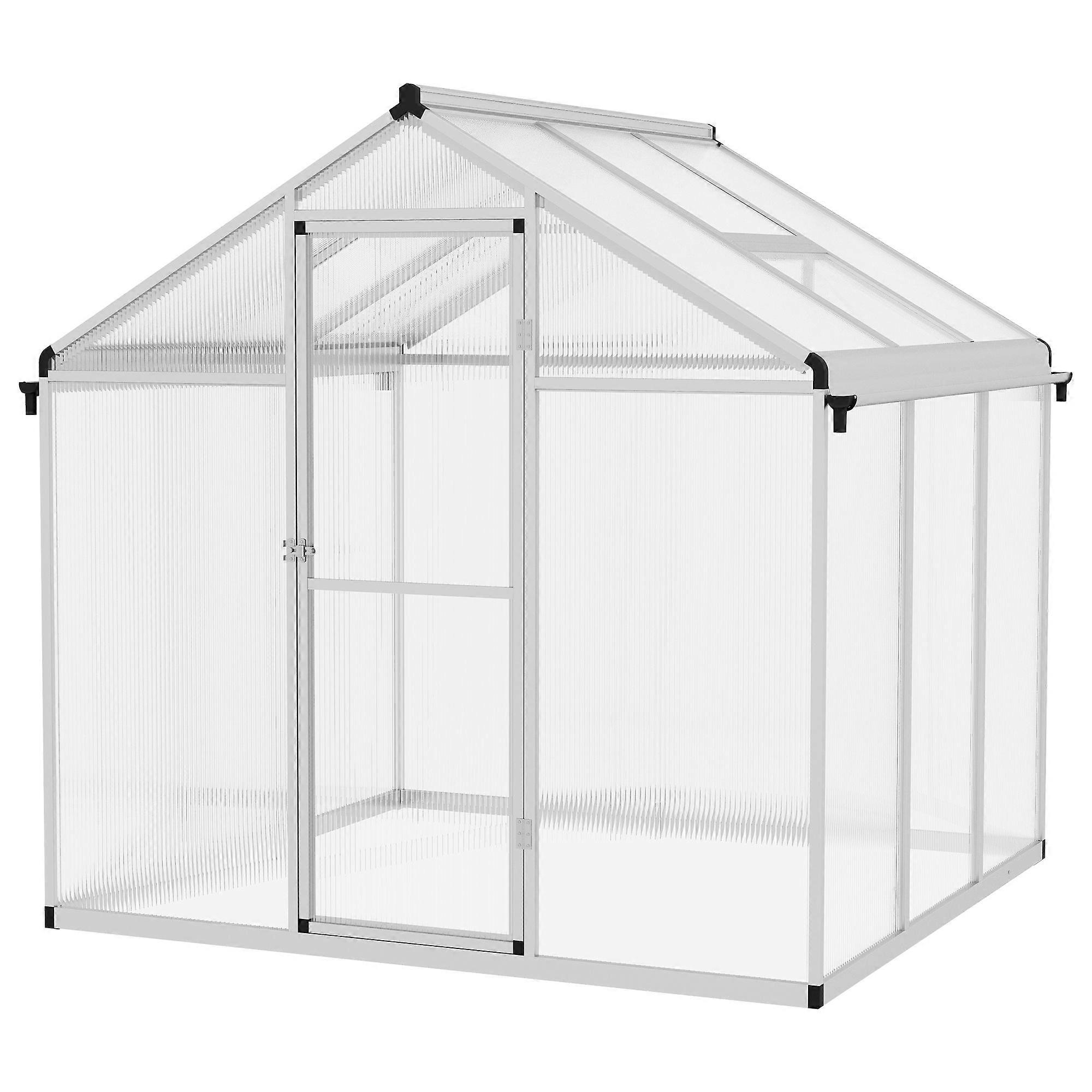 6x6ft Aluminium Frame Greenhouse