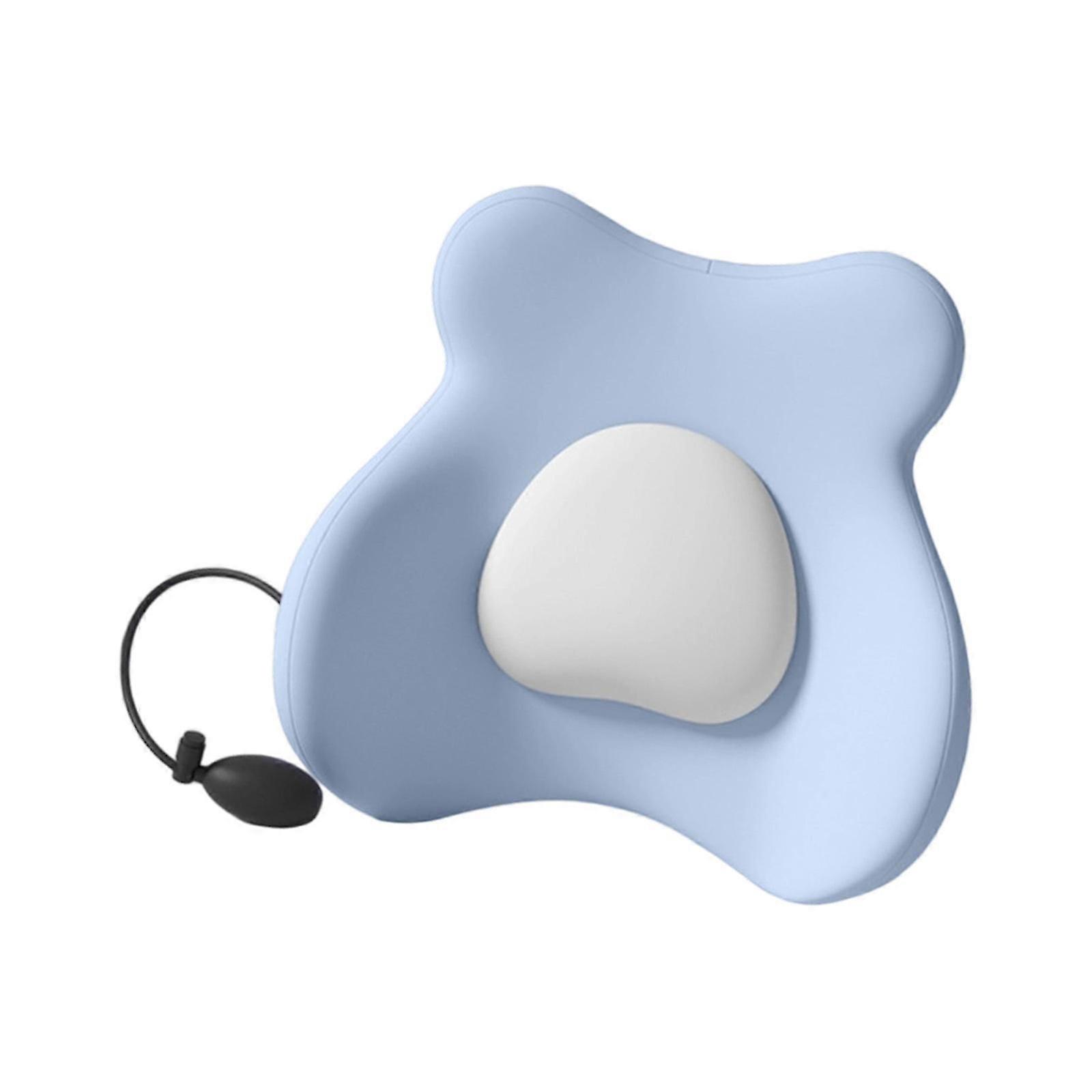 Ergonomic Lumbar Support Pillow with Memory Foam & Air Adjust, Purple Gray