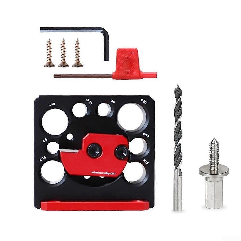 Adjustable CNC Aluminum Dowel Maker Jig with Precision Carbide Blade, 8–20mm Cutter Set