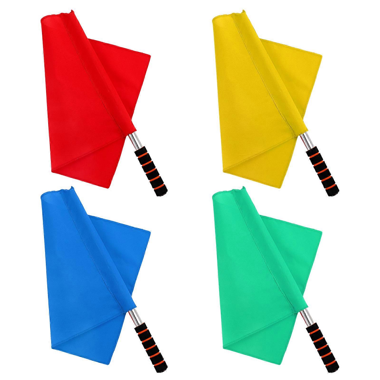 Cheering Flags 8 Pcs Safe Material Hand Signal Flags for Kids Home Use and Birthday Parties