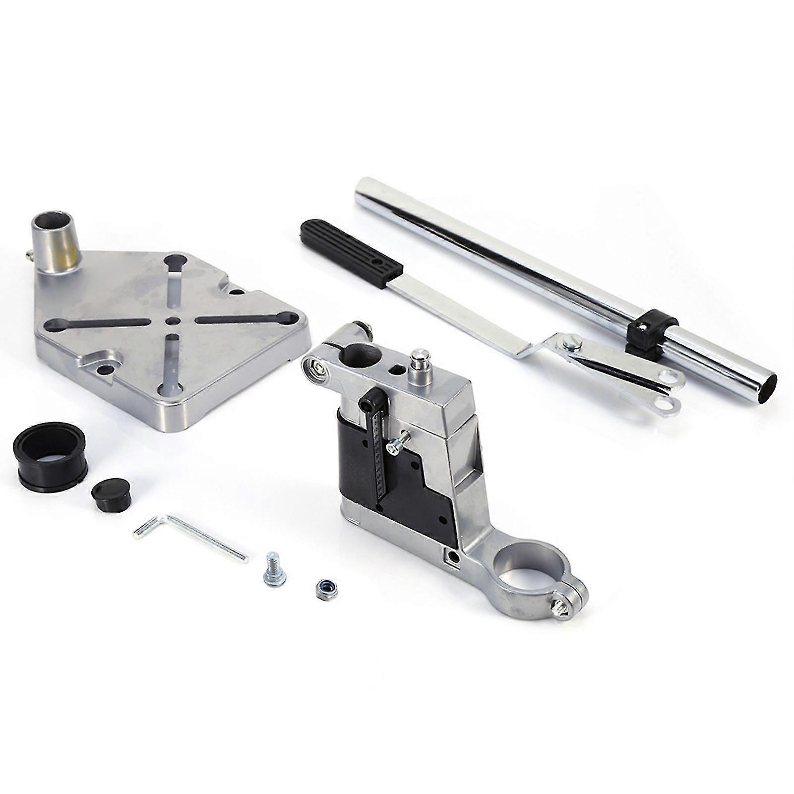 Universal Drill Bracket Adjustable Sturdy Base Aluminium Bench Electric Drill Press Holder For Woodworking