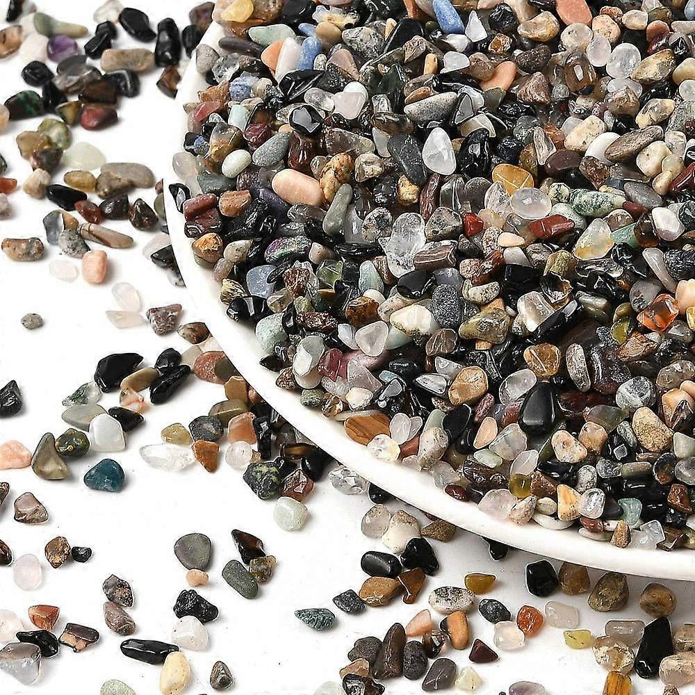 Natural Mixed Gemstone Beads No Hole 5~8mm
