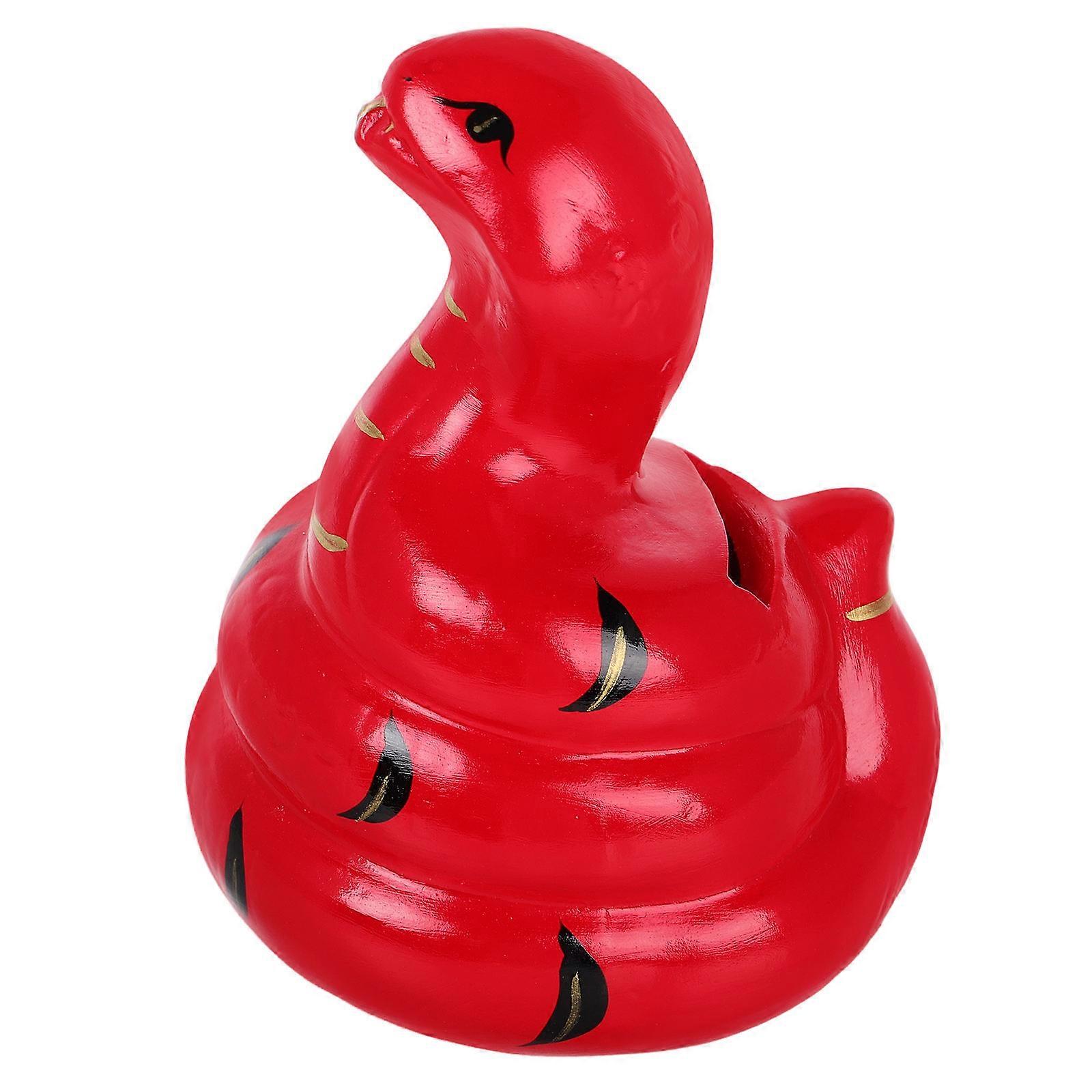 Snake Shape Ceramic Coin Bank for Decor Money Saving