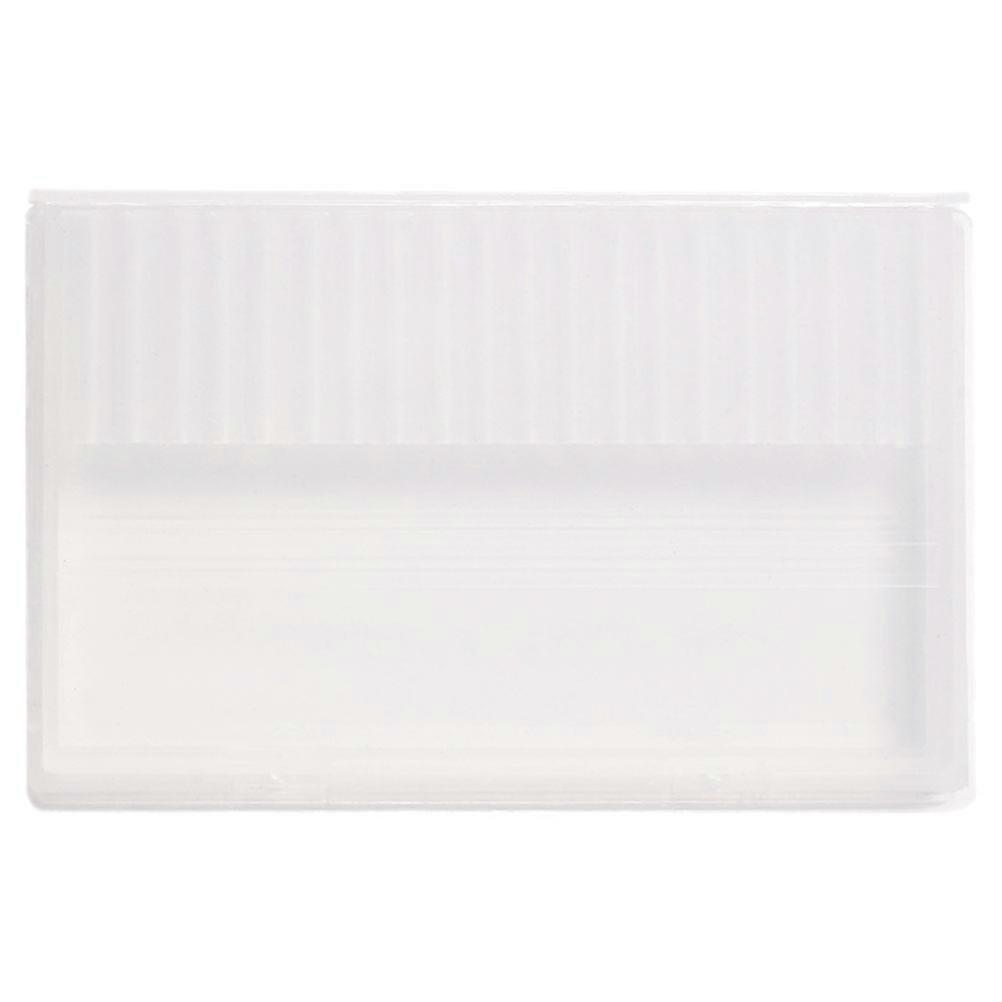 Portable Transparent Plastic Nail Drill Bit Storage Box with Lid for Organized Storage Use Small