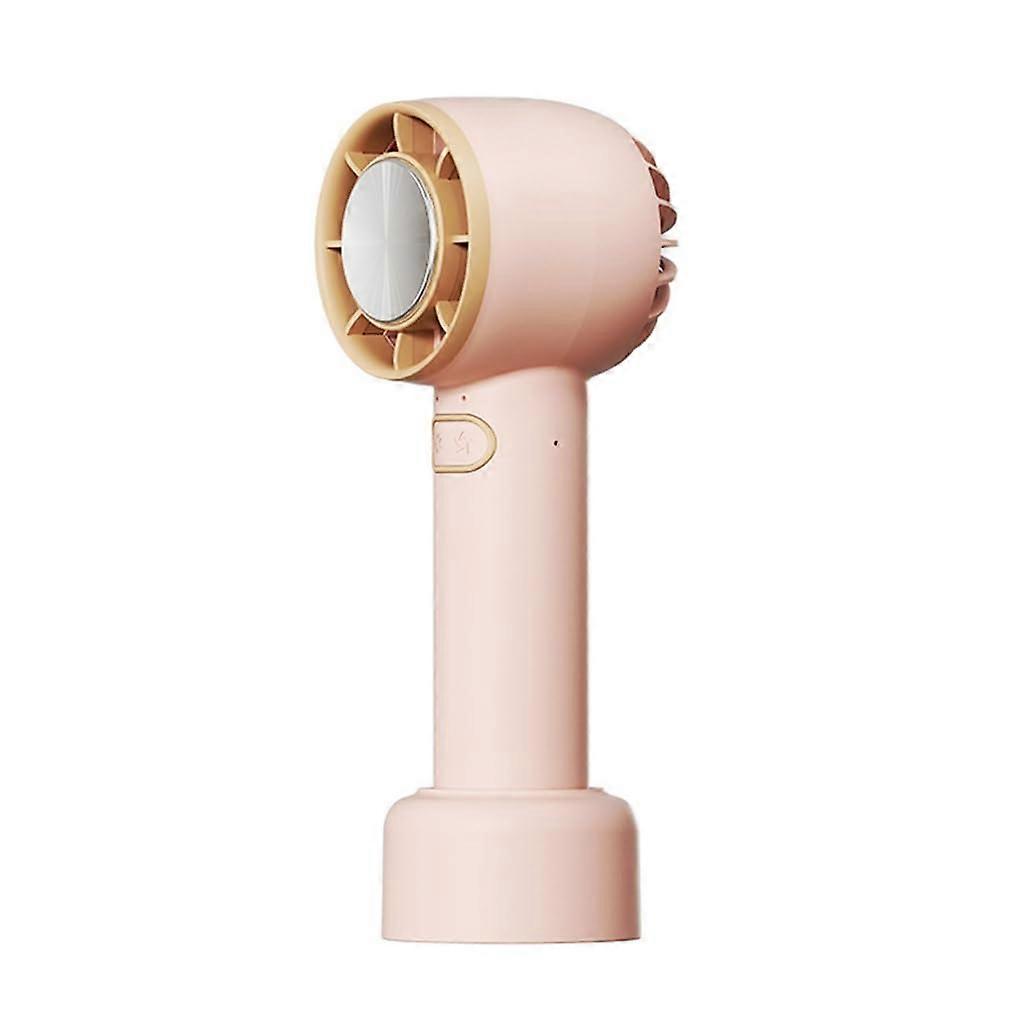 Portable Handheld Fan with Advanced Cooling Technology, Rechargeable Pocket Design, Pink
