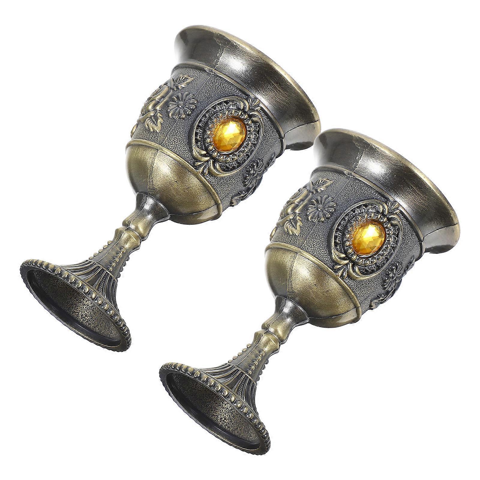 Multi-Function Wine Cup Stainless Steel Goblet Set 2Pcs for Elegant Use