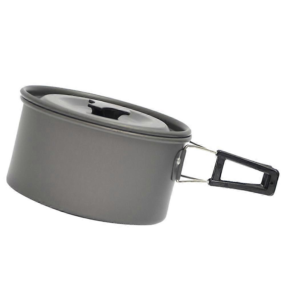 Camping Cookware Non-Stick Pot with Foldable Tableware 1Set for Outdoor Use