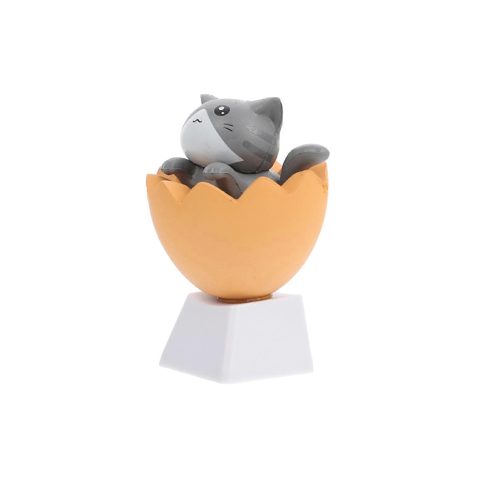 Key Caps Cat Design Mechanical Keyboard Key Caps Compatibility For Computer Supply 1Pack Grey PBT