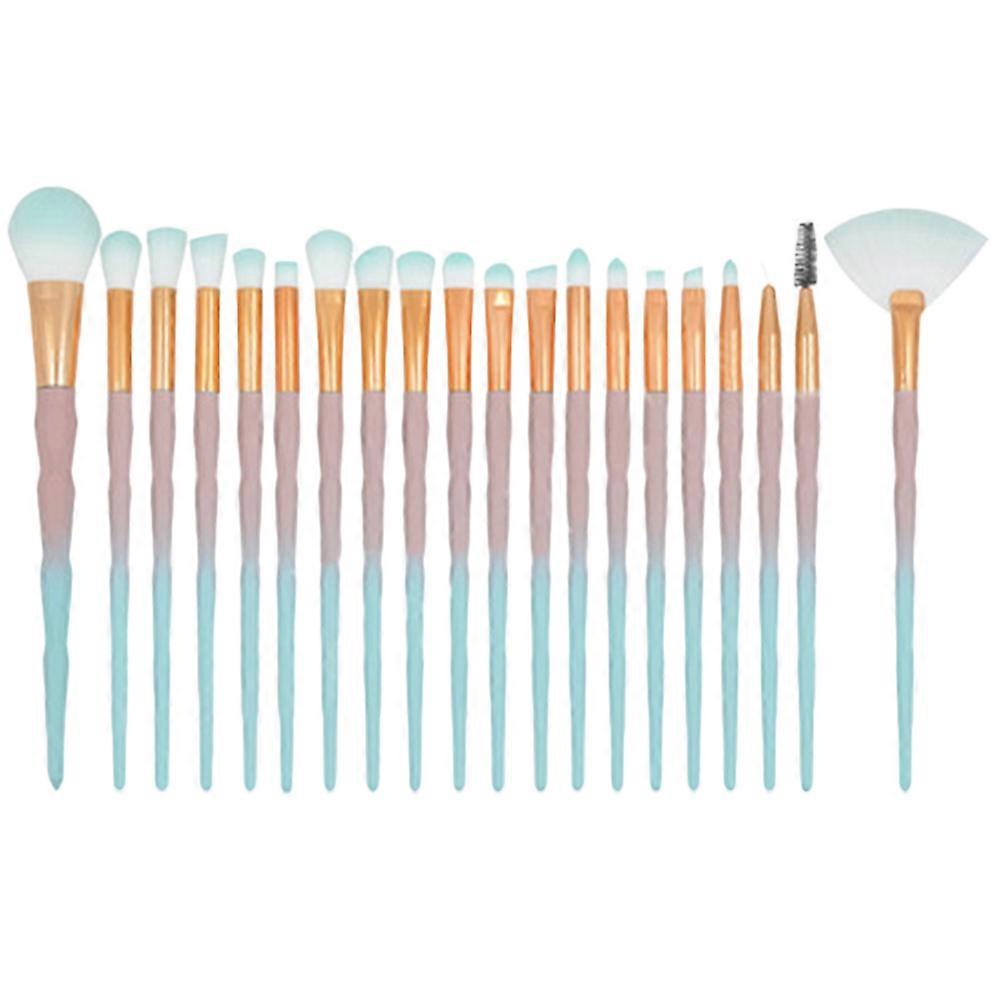 Makeup Beauty Tools Eye Brush Set for Cleaning Use 20Pcs Diamond Handle