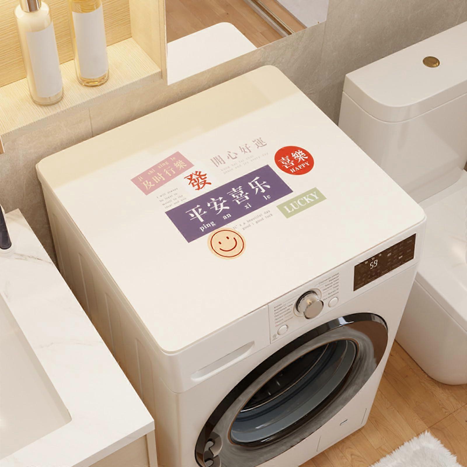 Waterproof Washing Machine  Cover with AntiSlip Backing, Dustproof Leather, 50x60cm