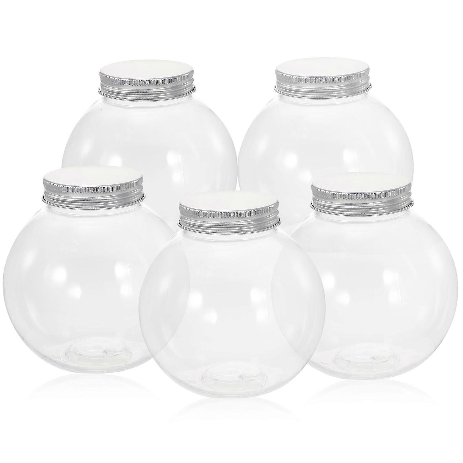 Candy Jars For Christmas Sphere Bottle Home Decoration Packaging 5Pcs
