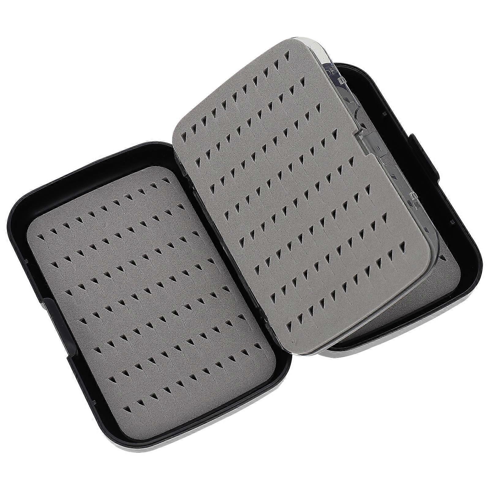 Portable Fishing Tackle Box Multifunctional Storage Box for Hook Holder 6Pcs