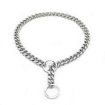 Dww-(s-3.0mmx50cm) Collier de Dressage, Chien Collier Trangleur Rglable ja Acier Solide Chane Serpent ja Mtal kaato Animaux Domestiques-G