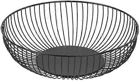Olympia Wire Food Display Bowl Round Black , Iron