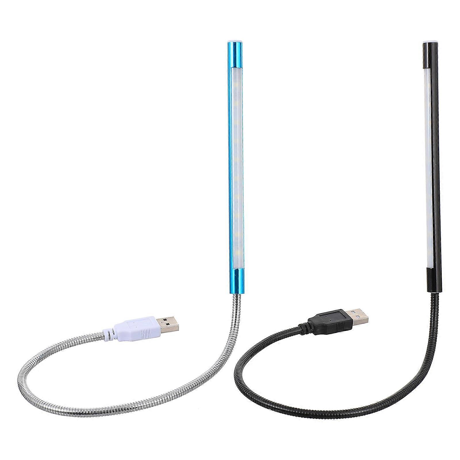 USB Lamp Reading Light Dimmable Reading Lamp 2Pcs with Touch Switch