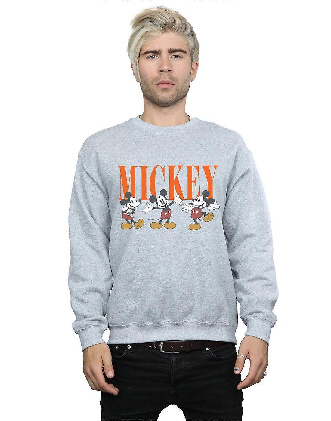 Disney Men's Mickey Mouse Poses Sweatshirt