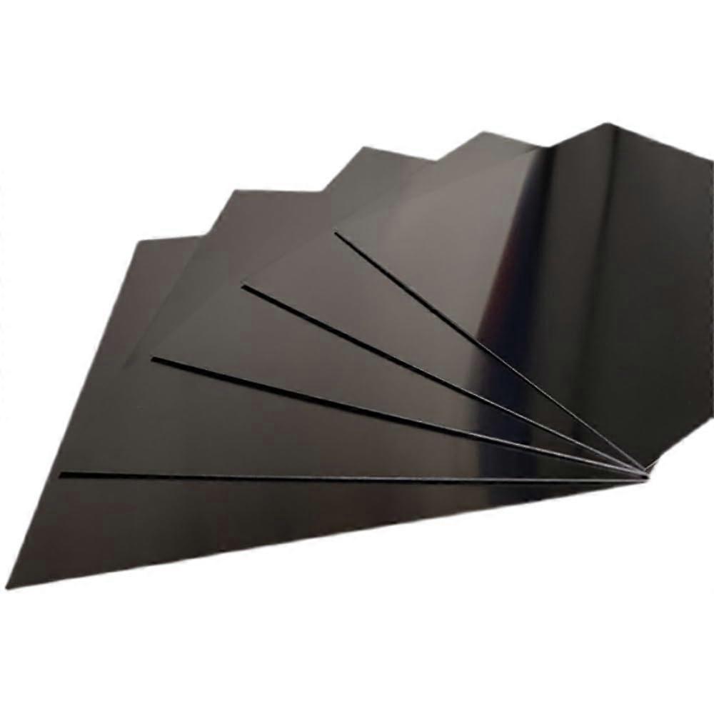 20pcs Black Anodized Aluminum Sheets 150x100x0.8mm with MagnetFriendly Durable Construction