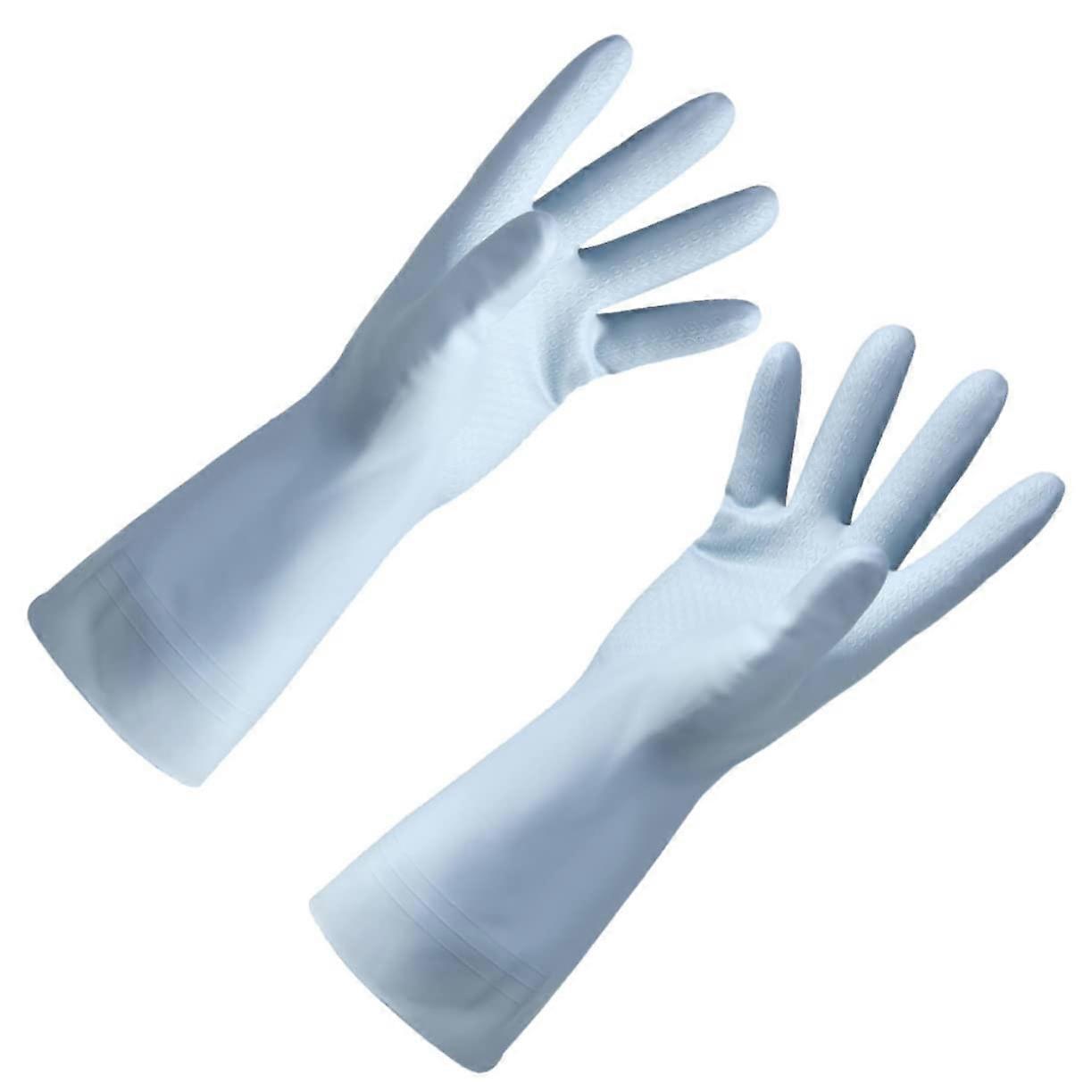 Blue Waterproof Dishwashing Gloves Lightweight Kitchen Cleaning Gloves for MultiPurpose Use