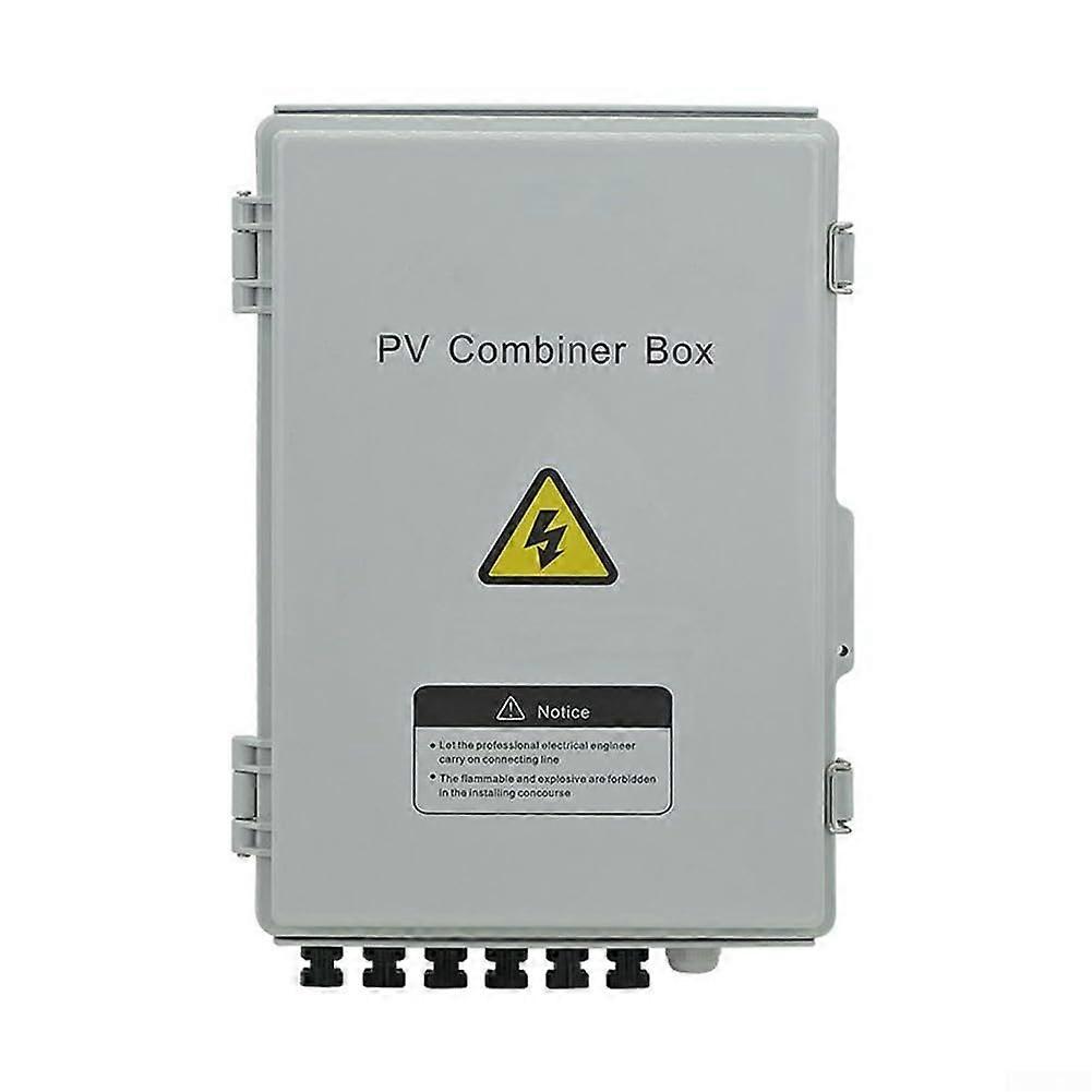 PV Combiner Box 6 String with Circuit Breaker and Surge Arrester for Solar Panel Systems