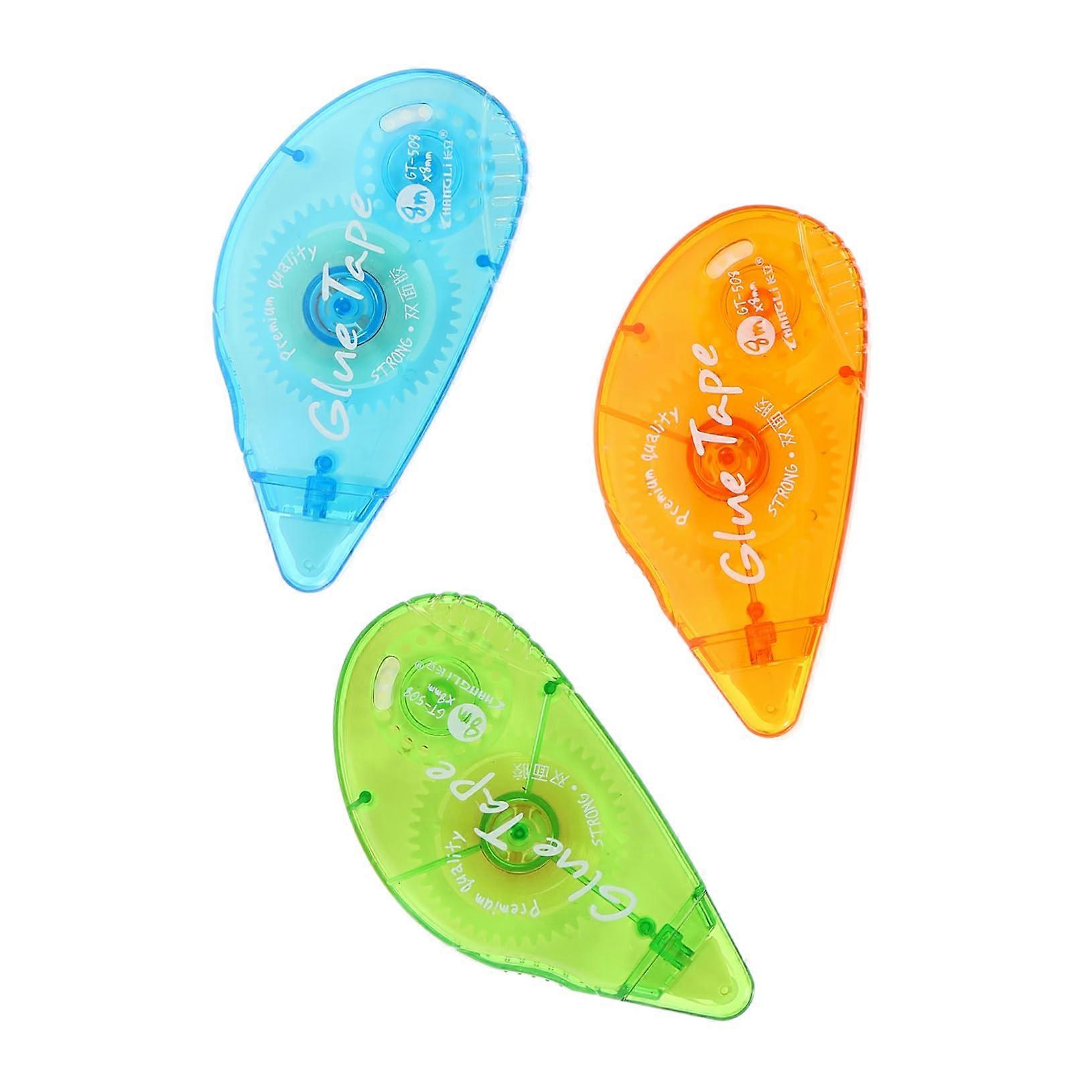 3PCS Strong Adhesive Double Sided Transparent Tape for Crafts Scrapbooking Card Making DIY Projects