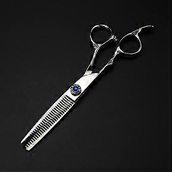 Professional Hair Cutting Scissors 6 Inch Left Handed 440C Stainless Steel Barber Thinning Shears