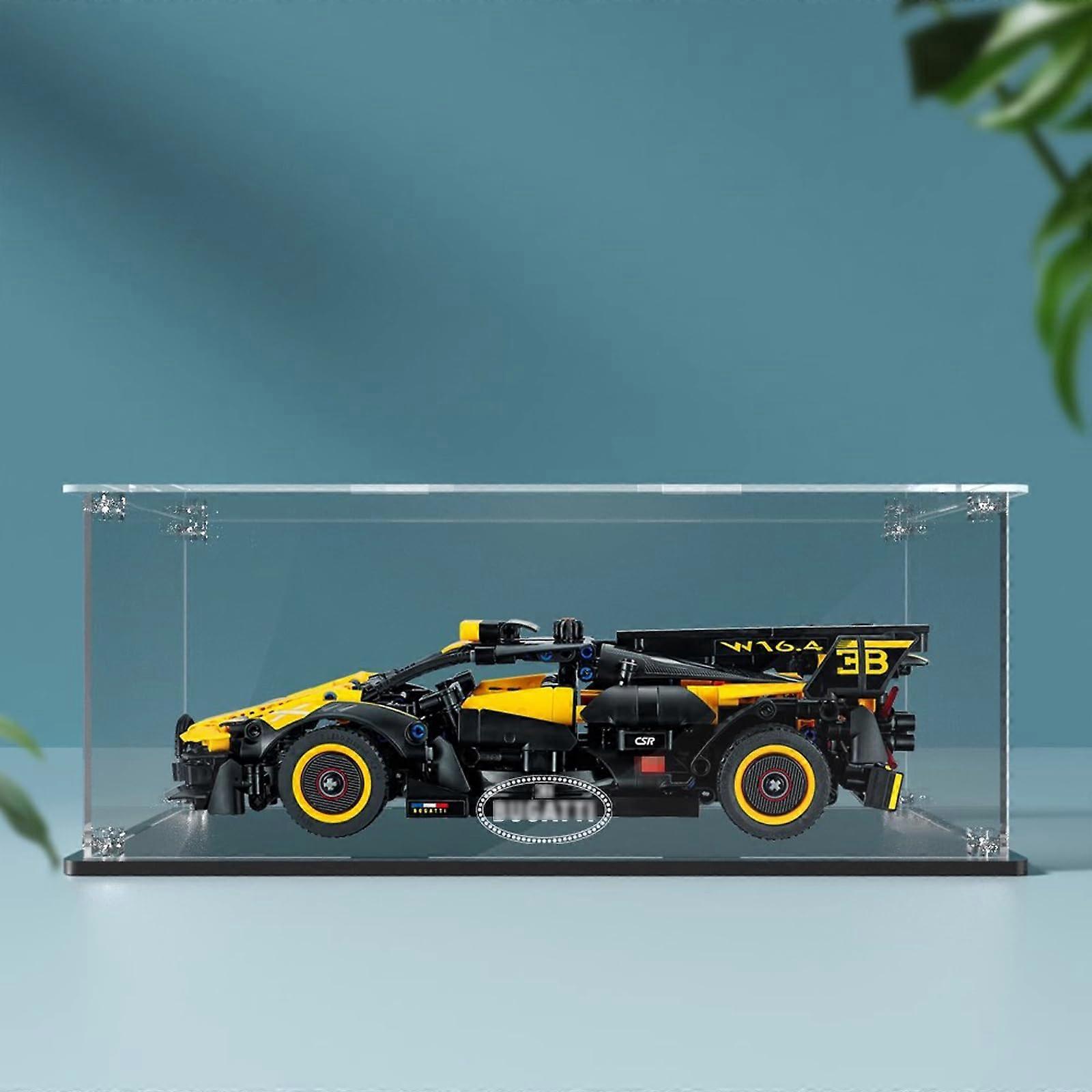 Clear Acrylic Display Case for  42151 Racing Car Model, Dustproof Box with Full Angle Visibility