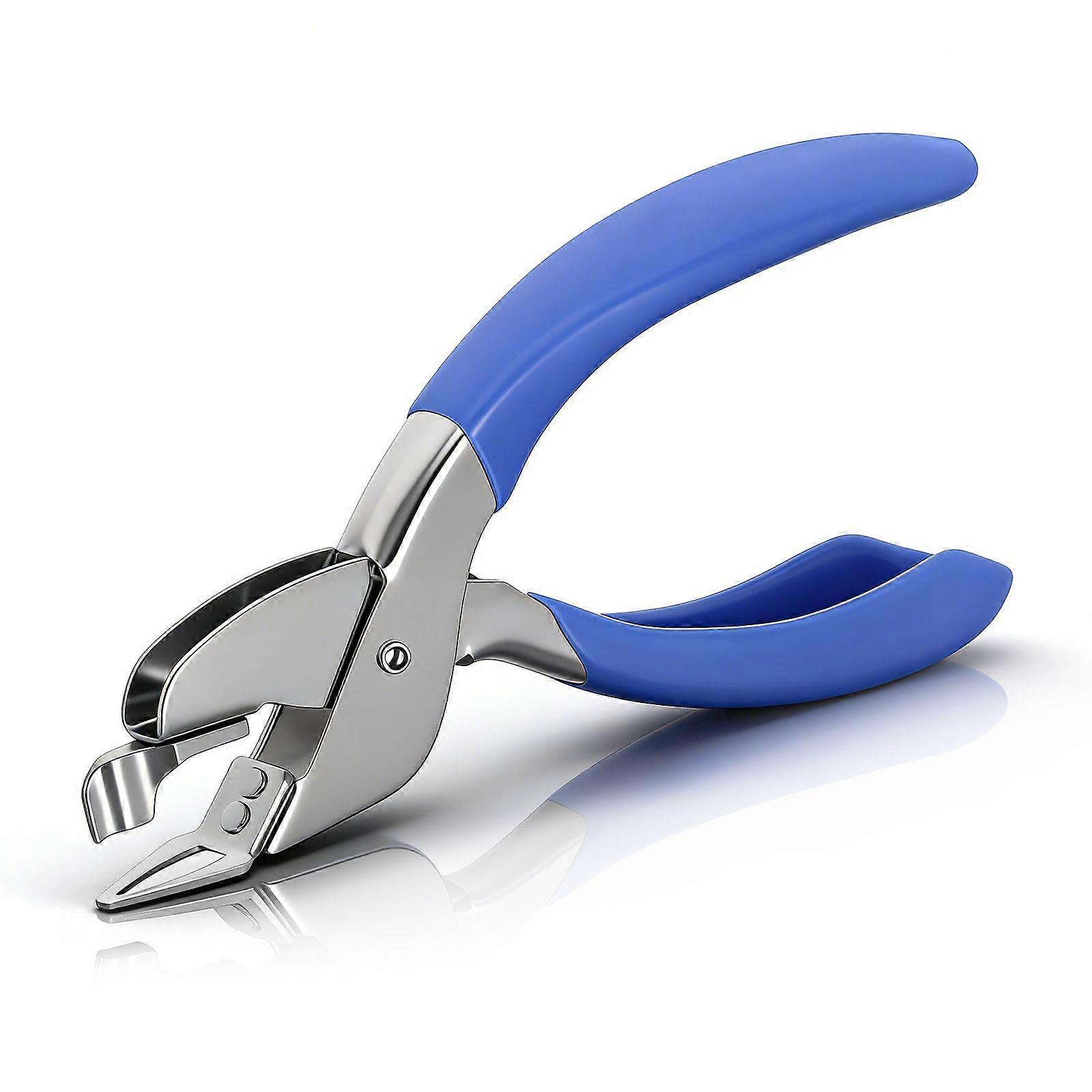 Office Stapler Remover Universal Handheld Nail Puller Stapler Removal Clip (Blue)