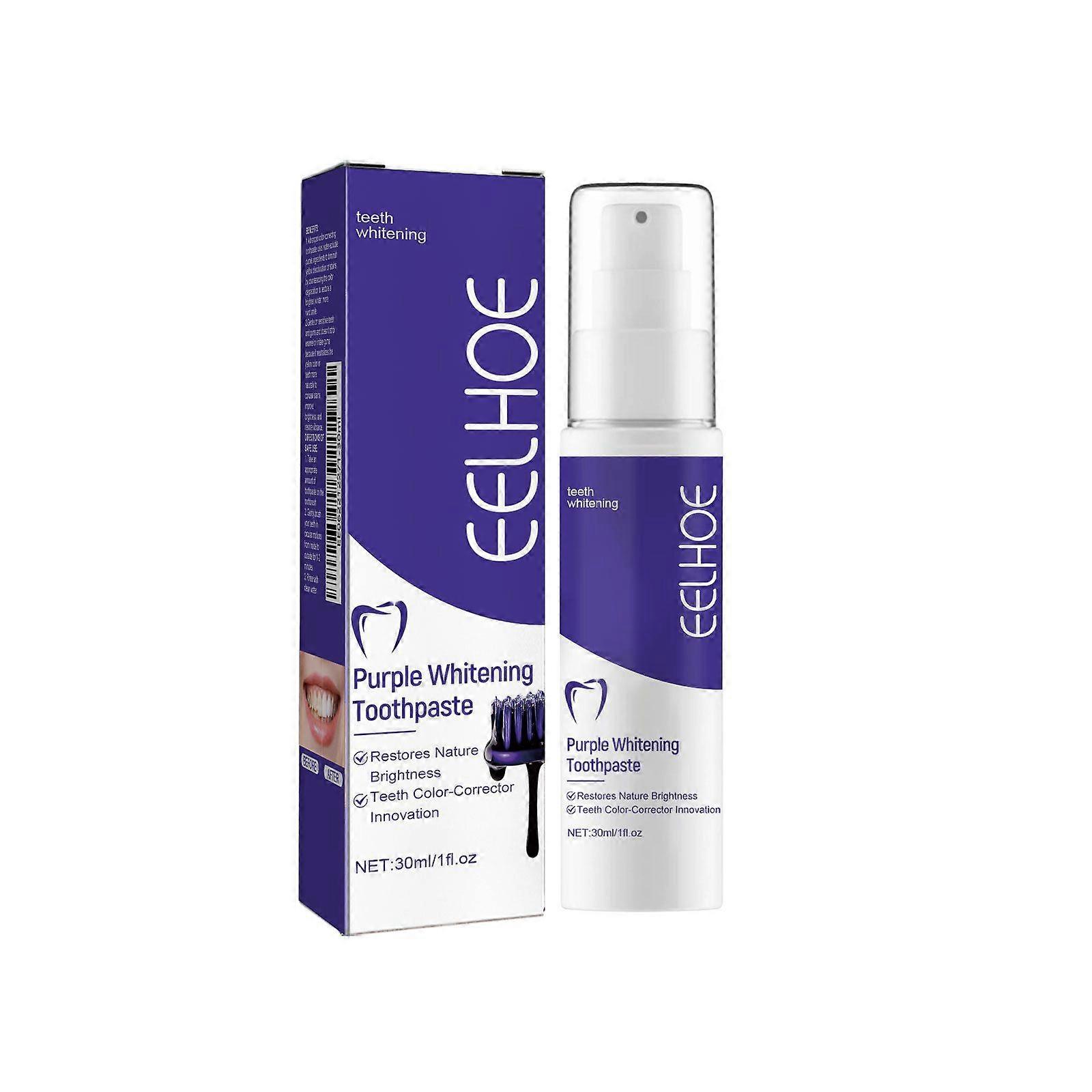 Eelhoe Purple Toothpaste - Gentle Teeth Cleaning, Fresh Breath, Oral Care Toothpaste