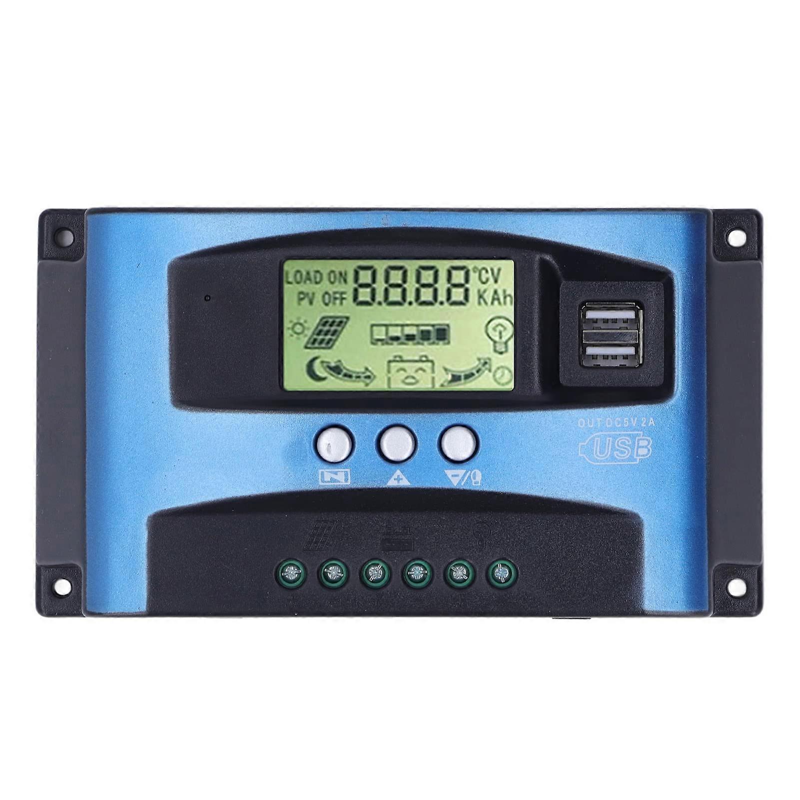 40A MPPT Solar Charge Controller 12V 24V Solar Panel Regulator for Fast Charging and RV Home Use