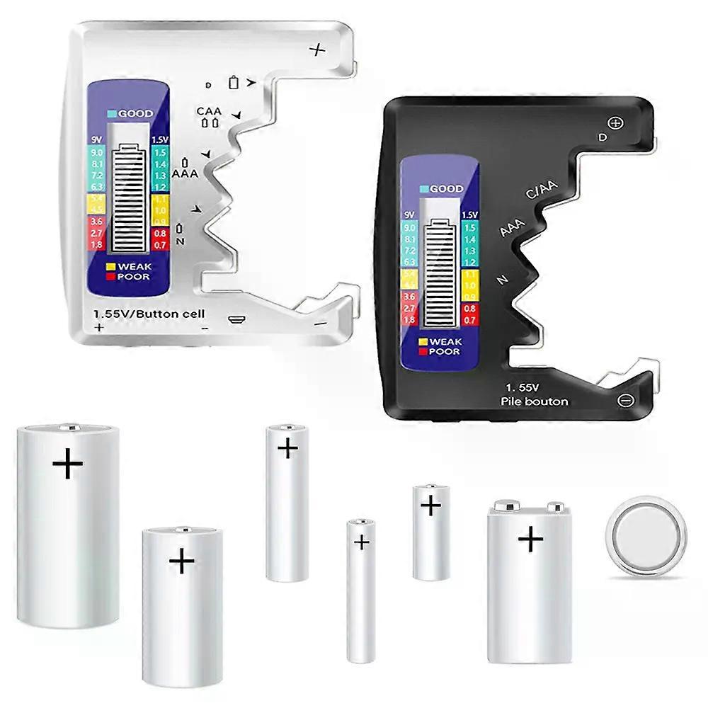 Digital Battery Tester C D N AA AAA 9V 15V Button Cell Battery Capacity Check Detector LCD Display Capacitance Diagnostic Tool