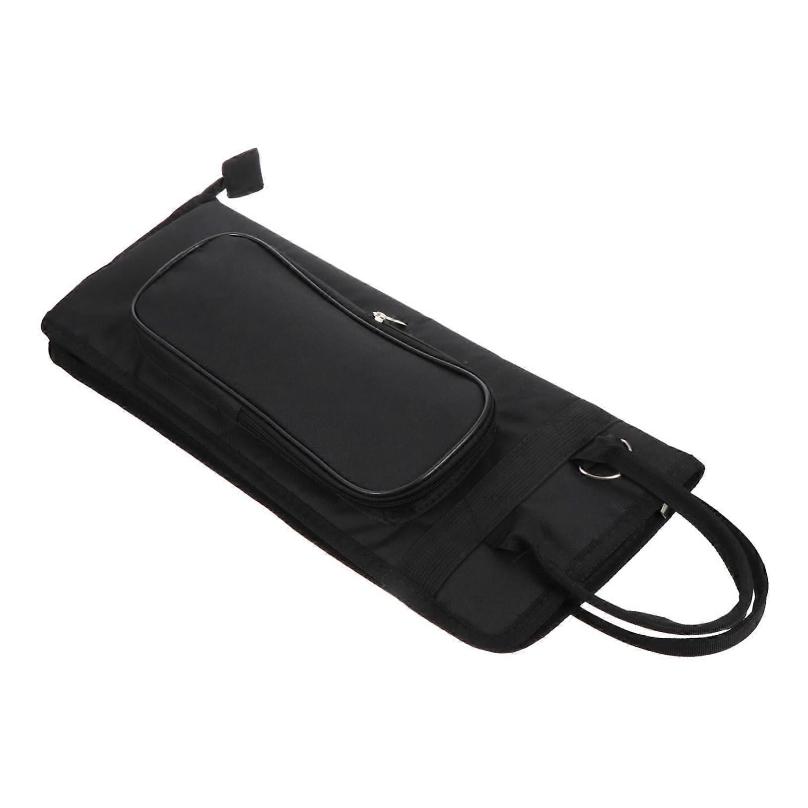 Drumstick Bag Large Capacity Oxford Cloth Holder with Multiple Pockets for Drummers