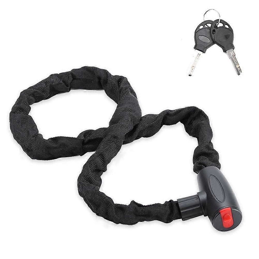 60cm HeavyDuty AntiTheft Chain Bike Lock with Key for Mountain and Electric Bicycle Security