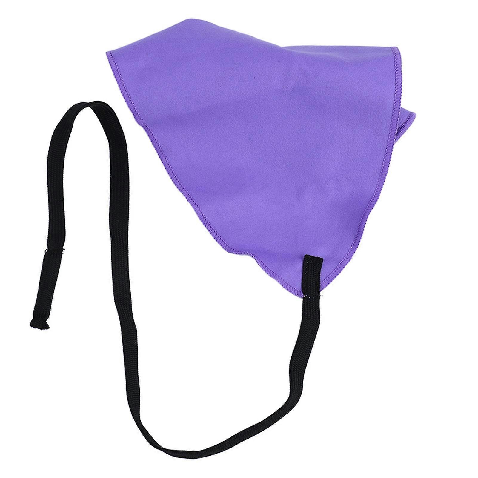 Purple Suede Flute Cleaning Cloth Scratch Proof  Water Absorption for Wind Instruments