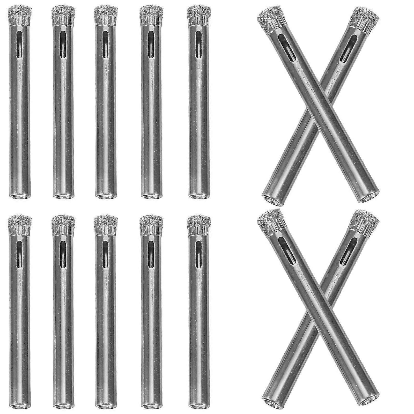 Tile Drill Bit for Drill Use 15Pcs Silver Tools