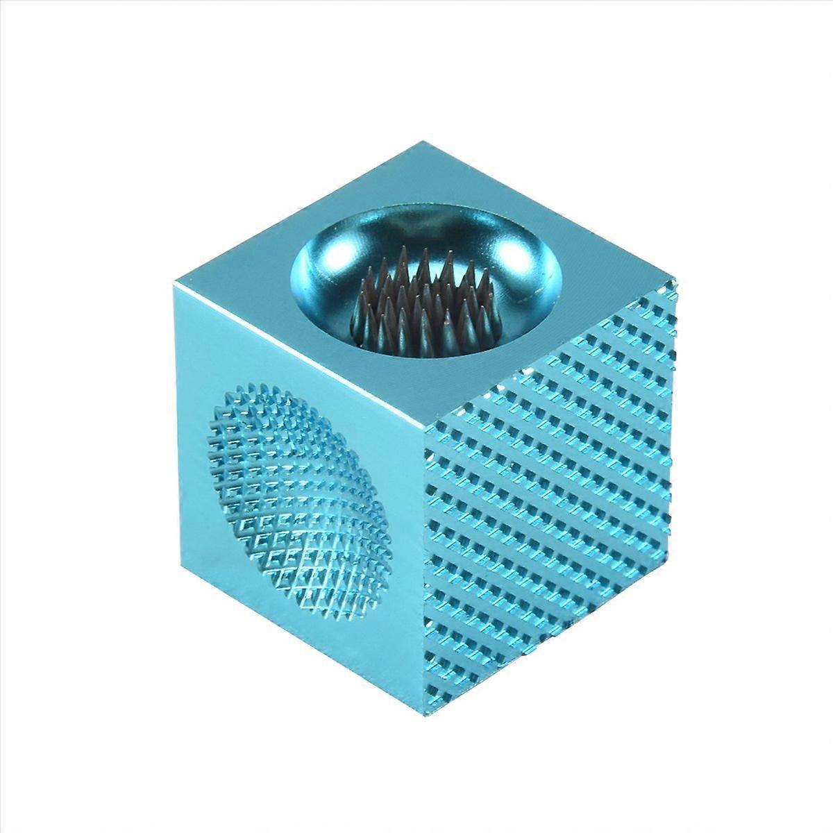 Square Billiards Pool Cue Tip Tool Club Tip Sharpener Snooker Blue