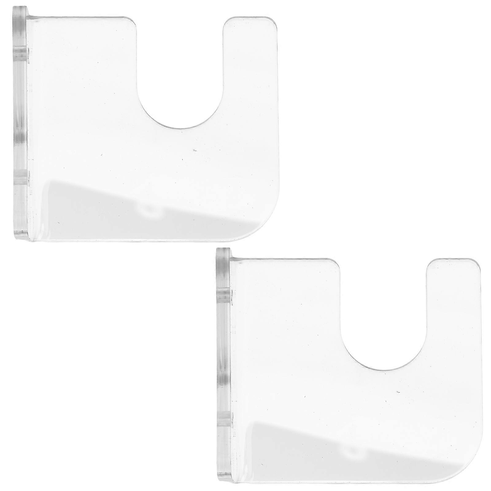 Skateboard Wall Mount Rack for Display with 2Pcs Acrylic Holders