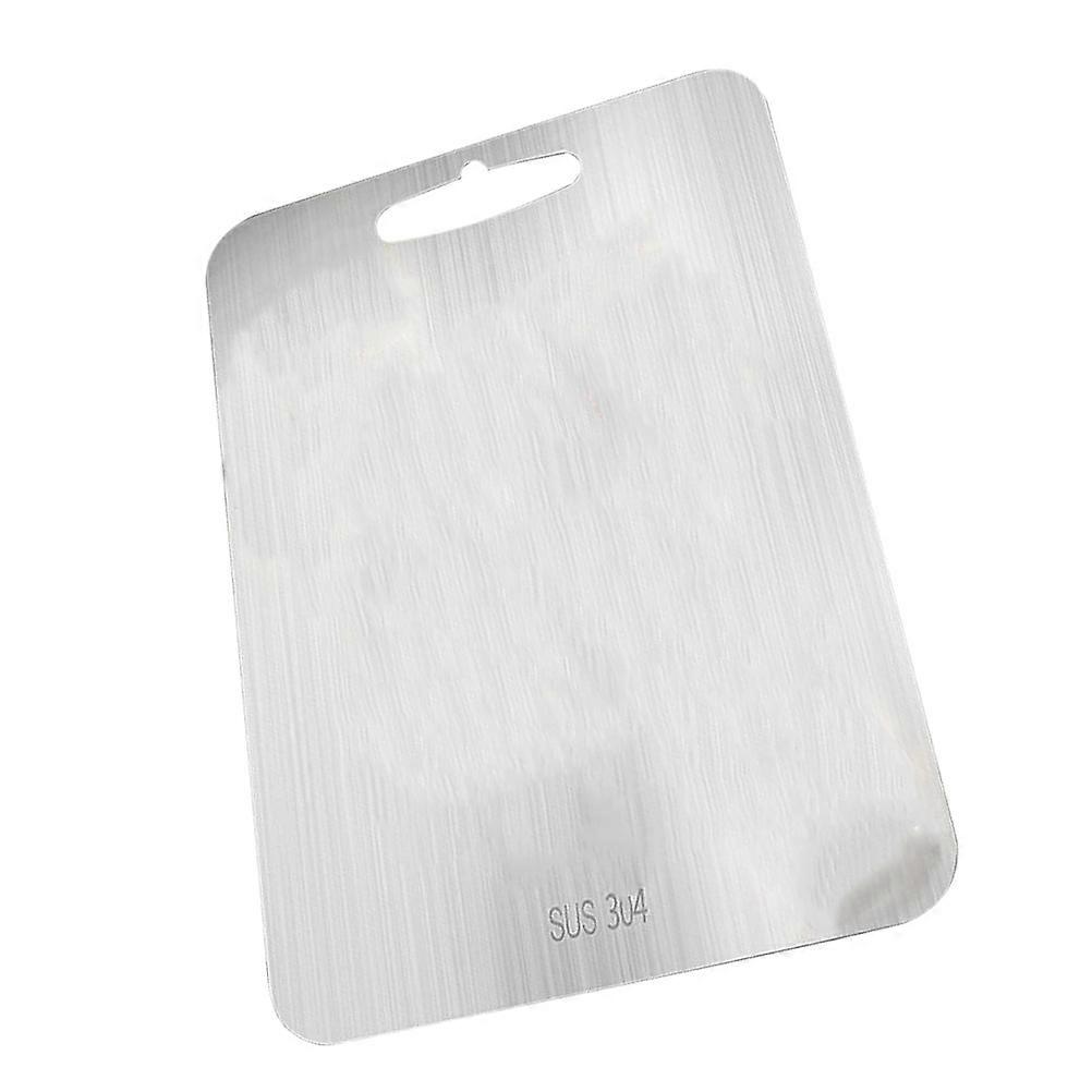 Multipurpose Kitchen Board Rectangular Chopping Board Home Kitchen Silver Stainless Steel 1Pcs