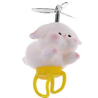 Hélice de conejo para manillar de bicicleta, 4 unidades, color blanco