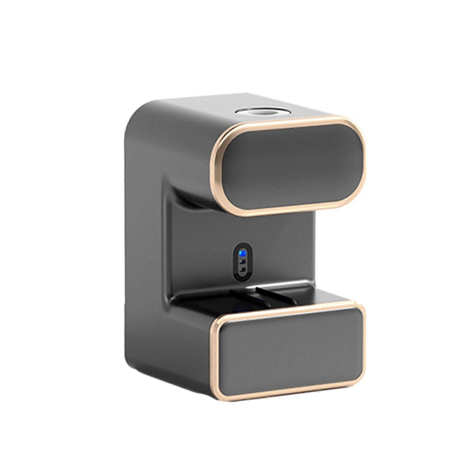 Black Wall Mounted Toothbrush Holder with Automatic Toothpaste Dispenser, DustProof 3 Slots