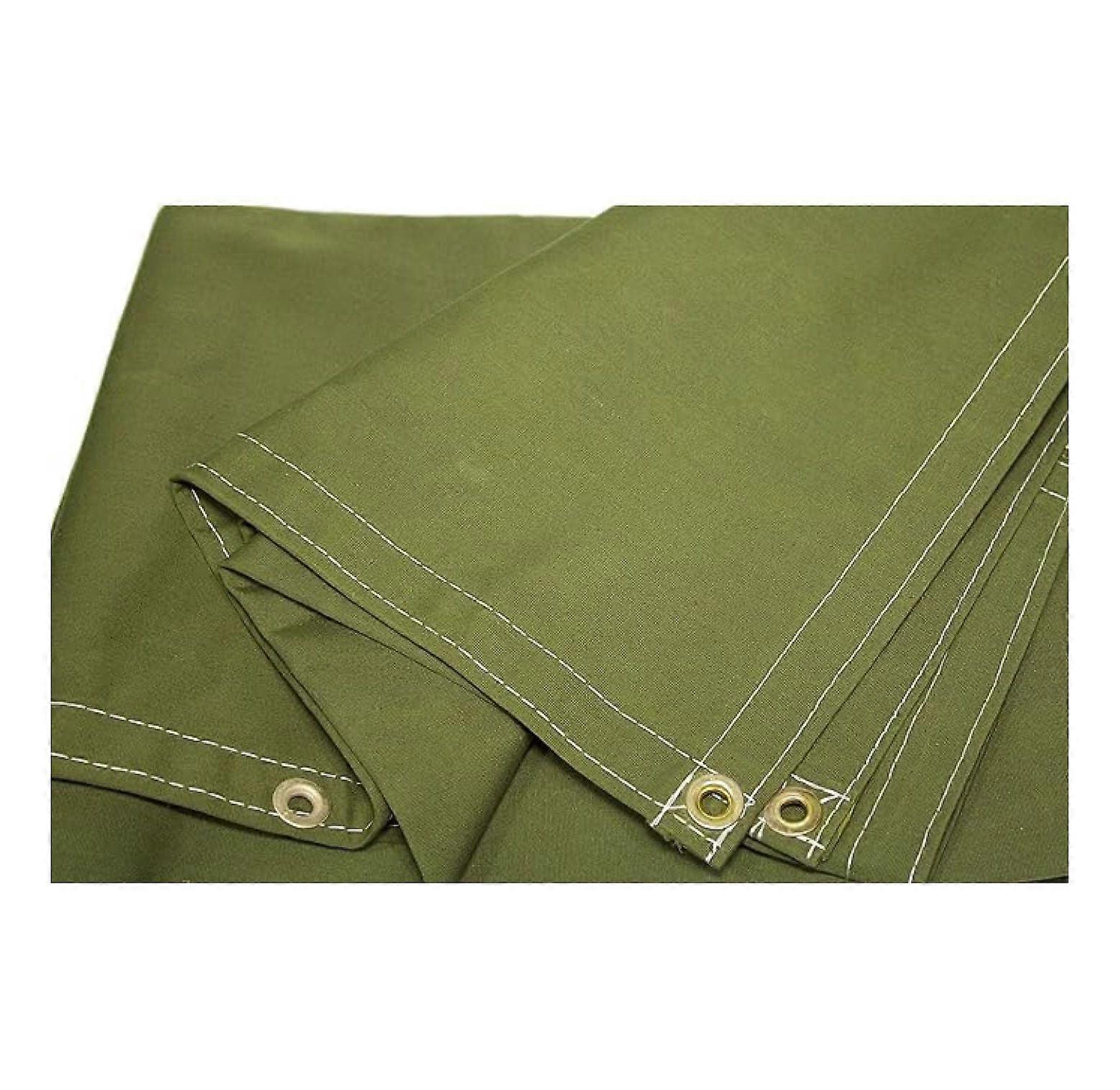Polyester Canvas Tarp 4x5 ft, 14.5 Oz