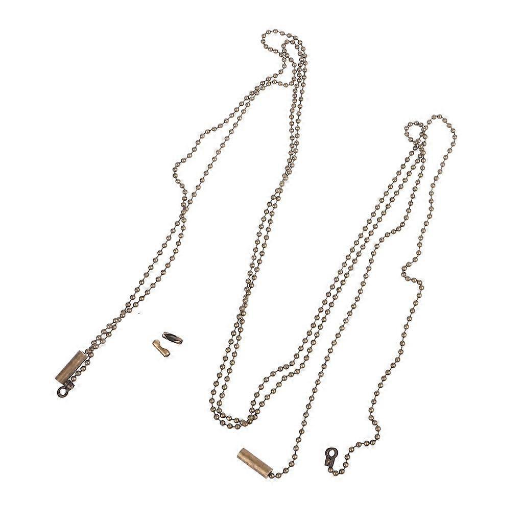 2 Pack Ceiling Fan Light Pull Chain Extension Metal Chain Extender 1 Meter Length Adjustable Pull Chain Extension