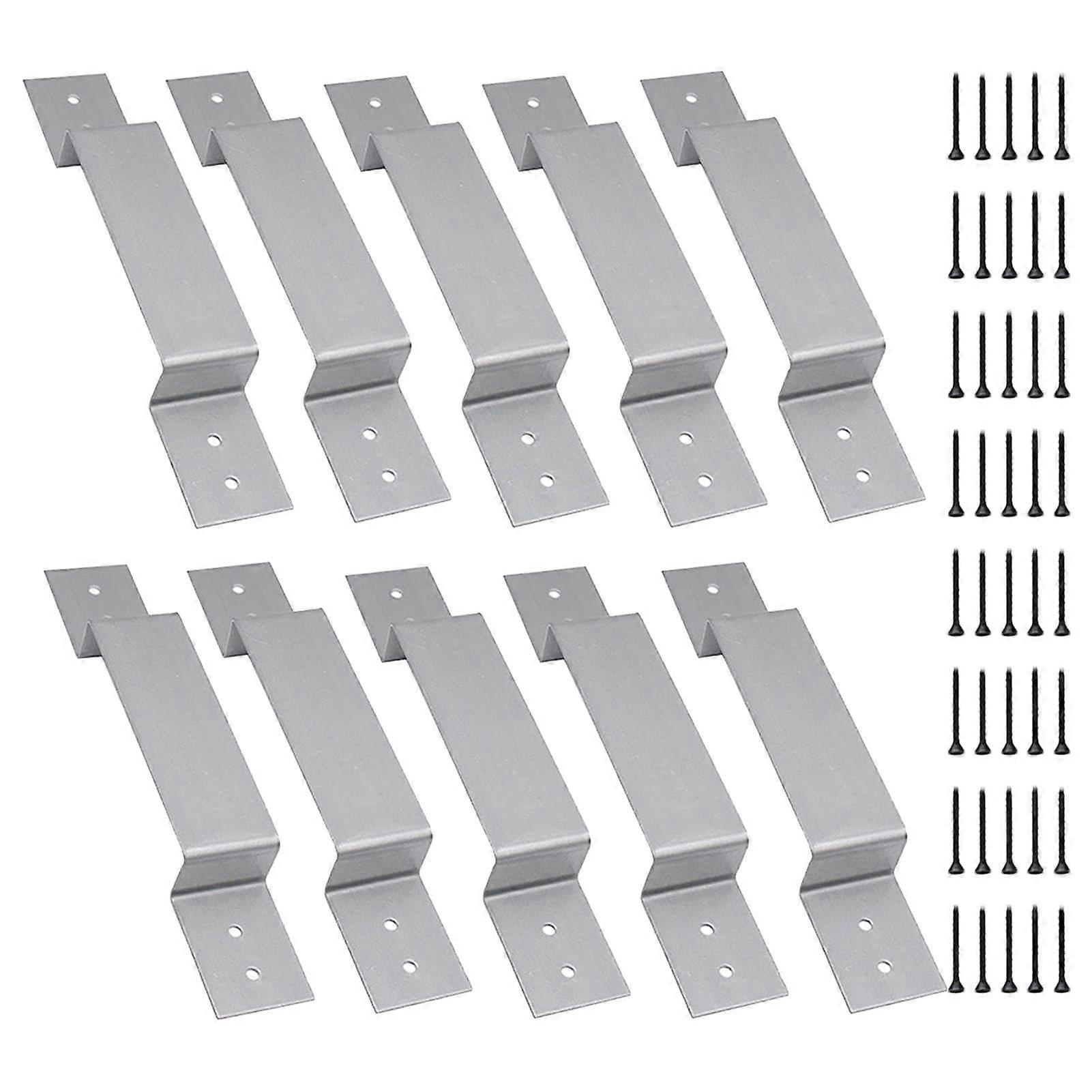 Fence Post  Brackets 10 Pack Heavy Duty Support Quick Post Stabilization Easy Installation