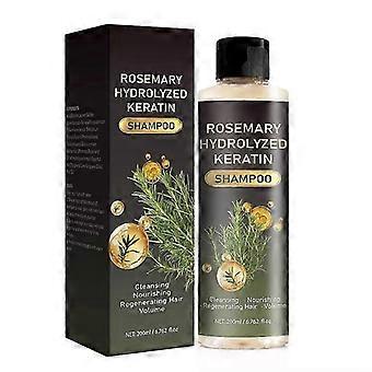 Shampoo de Queratina Hidrolisada com Alecrim, Shampoo para Crescimento Capilar para Homens e Mulheres com Queda de Cabelo. Limpa e nutre profundamente o couro cabeludo enquanto promove a regeneração capilar.