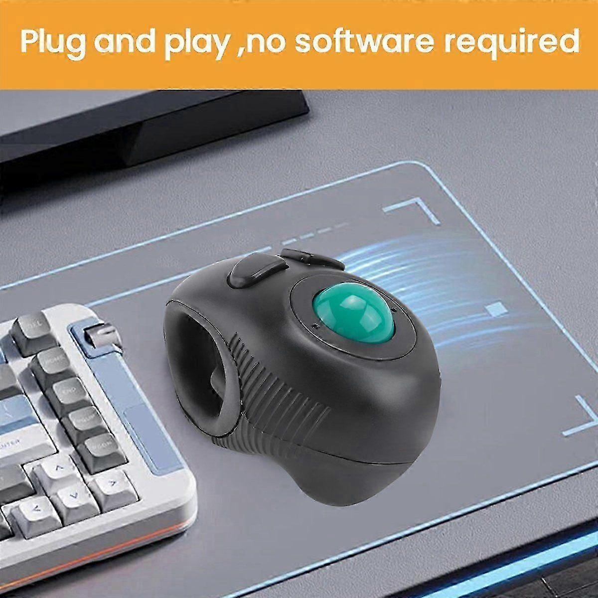 Portable Finger Hand Held 4D Usb Mini Trackball Mouse