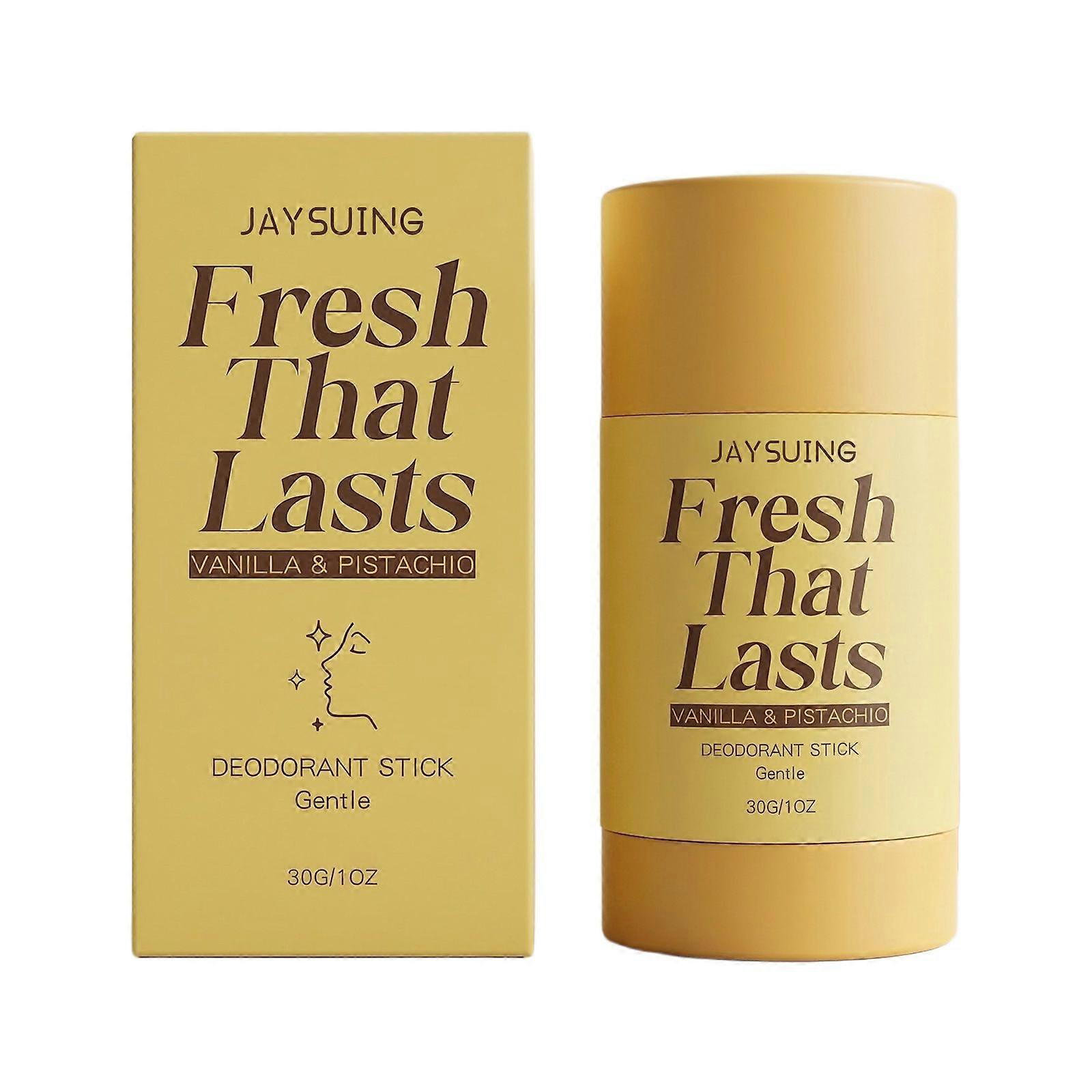 Vanilla & Pistachio Deodorant Stick, 30g Moisturizing Solid Deodorant
