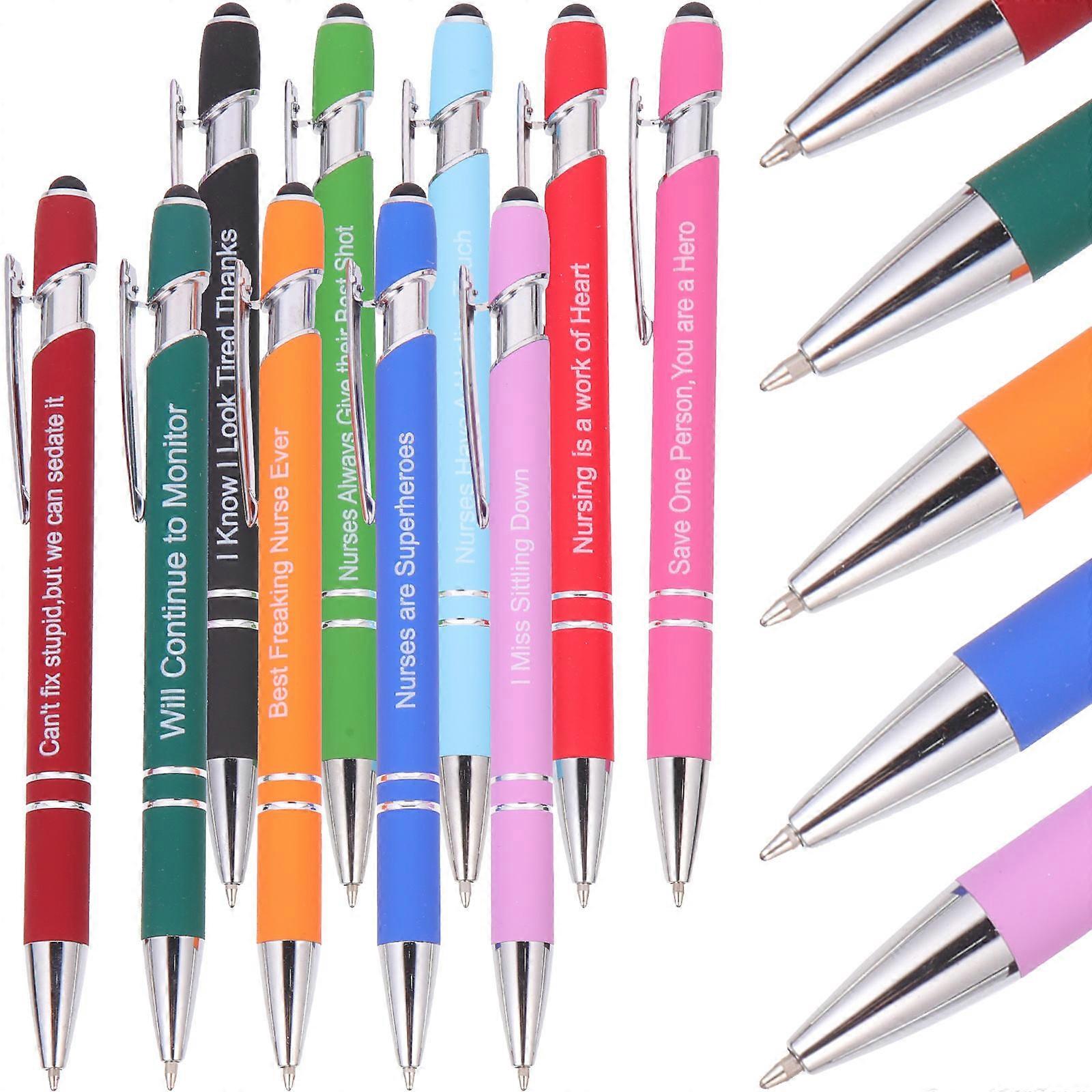 Round Ballpoint Pen Multi-Function Writing Pen for Writing Use 10Pcs Set