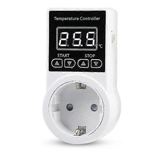 1pc Thermostat Socket with Sensor, Digital Temperature Controller Socket, Waterproof Temperature S