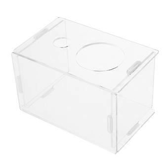Acryl Transparent Hamster Hideout: Kleintier Tierheim Haus Rennmäuse Hut Mäuse Hideaway Tragbare Habitat Decor Sand Bath Box Für Innen und Außen